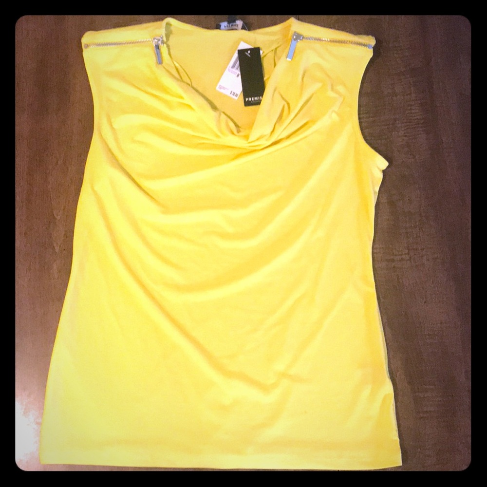 Yellow blouse NWT